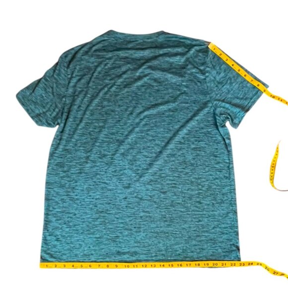 Men's Teal and Black Coolkeep Polyester/Spandex Short Sleeve Jersey, Size XL - Picture 3 of 8